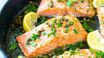 Garlic Caper Butter Baked Salmon Garlic Caper Butter Baked Salmon