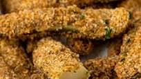 Crispy Gluten-Free Oven Fried Pickles (Air Fryer Option) Crispy Gluten-Free Oven Fried Pickles (Air Fryer Option)