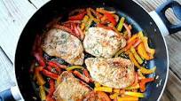 Pork Chops with Balsamic Peppers Pork Chops with Balsamic Peppers