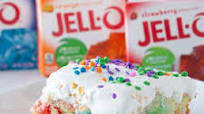 Rainbow Jello Poke Cake Recipe Rainbow Jello Poke Cake Recipe