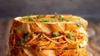 Epic Spaghetti Grilled Cheese Sandwich Epic Spaghetti Grilled Cheese Sandwich