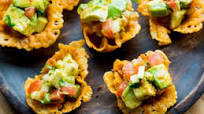 Cheese Scoops with Guacamole Cheese Scoops with Guacamole