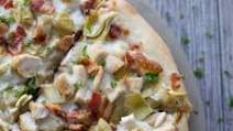 Chicken Bacon Artichoke Alfredo Pizza Chicken Bacon Artichoke Alfredo Pizza