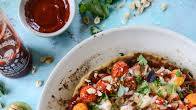 Honey Sriracha Chicken Flatbread Honey Sriracha Chicken Flatbread