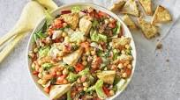 Tomato and Chickpea Salad with Pita Croutons Tomato and Chickpea Salad with Pita Croutons