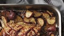 Roast Pork with Sweet Red Pepper Paste & Roasted Potatoes Roast Pork with Sweet Red Pepper Paste & Roasted Potatoes
