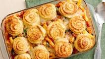 Italian Baked Ziti with Cheesy Crescent Pinwheels Italian Baked Ziti with Cheesy Crescent Pinwheels
