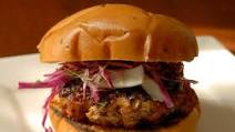 Smoky Pork Burgers With Fennel and Red Cabbage Slaw Smoky Pork Burgers With Fennel and Red Cabbage Slaw