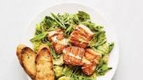 Grilled Salmon Caesar Salad Grilled Salmon Caesar Salad