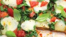 Personal Pizza with Garlic, Spinach & Mozzarella Personal Pizza with Garlic, Spinach & Mozzarella