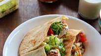 Falafel Pita Sandwich ( with Creamy Tahini Sauce & Spicy Bell Pepper Sauce) Falafel Pita Sandwich ( with Creamy Tahini Sauce & Spicy Bell Pepper Sauce)