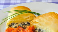 Goat Cheese Spanakopita Rolls Goat Cheese Spanakopita Rolls