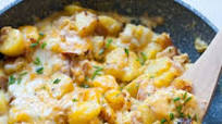 Cheesy Potato Egg Scramble Cheesy Potato Egg Scramble