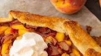 Rhubarb Galette with Peaches Rhubarb Galette with Peaches