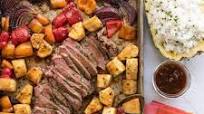Hawaiian Steak Sheet Pan Dinner Recipe Hawaiian Steak Sheet Pan Dinner Recipe
