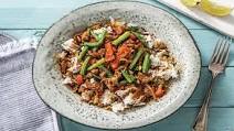 Ginger Pork Stir-Fry with Green Beans & Jasmine Rice Ginger Pork Stir-Fry with Green Beans & Jasmine Rice