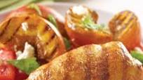 Adobo Chicken with Peach and Tomato Salad Adobo Chicken with Peach and Tomato Salad