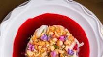 Lavendar Salmon Lomi with Mac Nut Streusel Lavendar Salmon Lomi with Mac Nut Streusel