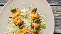 North African Chicken Skewers with Couscous North African Chicken Skewers with Couscous