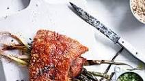 Roasted Pork Belly with Ginger and Spring Onion Dipping Sauce - by Simmone Logue Roasted Pork Belly with Ginger and Spring Onion Dipping Sauce - by Simmone Logue