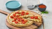 Mediterranean Pizza with Cauliflower Crust Mediterranean Pizza with Cauliflower Crust