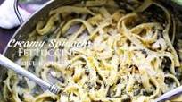 Creamy Spinach Fettuccine Creamy Spinach Fettuccine