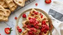 Whole Grain Waffles with Berry Compote Whole Grain Waffles with Berry Compote