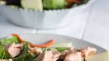 Grilled Salmon Salad with Lemon Vinaigrette Dressing Grilled Salmon Salad with Lemon Vinaigrette Dressing