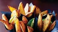 Jamaican spiced potato wedges Jamaican spiced potato wedges