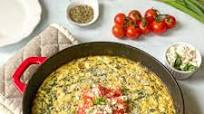 Easy one pan spinach and feta frittata Easy one pan spinach and feta frittata