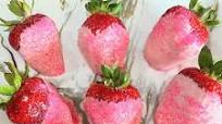Pink Chocolate Dipped Strawberries Pink Chocolate Dipped Strawberries