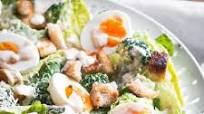 Broccoli Caesar Salad with Spiced Caesar Dressing Broccoli Caesar Salad with Spiced Caesar Dressing