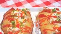 Baked potatoes KumpirTurkish style Baked potatoes KumpirTurkish style