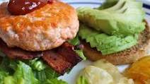 Salmon Burger BLTA Salmon Burger BLTA