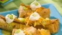 Chicken Chimichangas with Green Sauce Chicken Chimichangas with Green Sauce