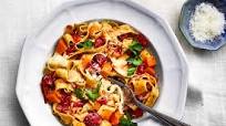 Parsley Egg Noodles with Squash-and-Tomato Sugo Parsley Egg Noodles with Squash-and-Tomato Sugo