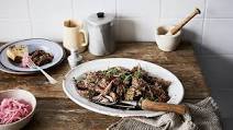 Slow-roasted goat shoulder with Middle Eastern spices Slow-roasted goat shoulder with Middle Eastern spices
