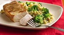 Pork Chops with Broccoli and Rice Pork Chops with Broccoli and Rice
