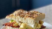 Focaccia Breakfast Sandwich With Bacon And Egg Recipe | Sip Bite Go Focaccia Breakfast Sandwich With Bacon And Egg Recipe | Sip Bite Go