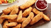 Air Fried Chicken Tenders with Honey BBQ Sauce Air Fried Chicken Tenders with Honey BBQ Sauce