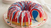 Firecracker Red, White and Blue Cake Firecracker Red, White and Blue Cake