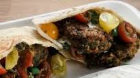Mushroom Falafel Gyro and Lemony Green Beans Mushroom Falafel Gyro and Lemony Green Beans