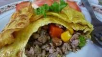 Kai Yat Sai - Thai Stuffed Omelette Kai Yat Sai - Thai Stuffed Omelette