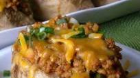 Loaded Turkey Sloppy Joe Stuffed Baked Potatoes Loaded Turkey Sloppy Joe Stuffed Baked Potatoes