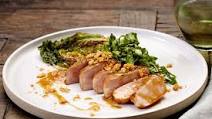 Pan seared pork loin with cos lettuce Pan seared pork loin with cos lettuce