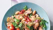Salmon, white bean, and pasta salad Salmon, white bean, and pasta salad
