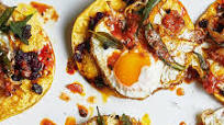 Beet Tostadas With Fried Eggs Beet Tostadas With Fried Eggs