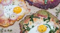 Breakfast Pizza with Cauliflower Crust Breakfast Pizza with Cauliflower Crust