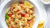 Shrimp Scampi with Asparagus and Tomatoes Shrimp Scampi with Asparagus and Tomatoes