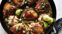 Garlicky Chicken Thighs With Scallion and Lime Garlicky Chicken Thighs With Scallion and Lime
